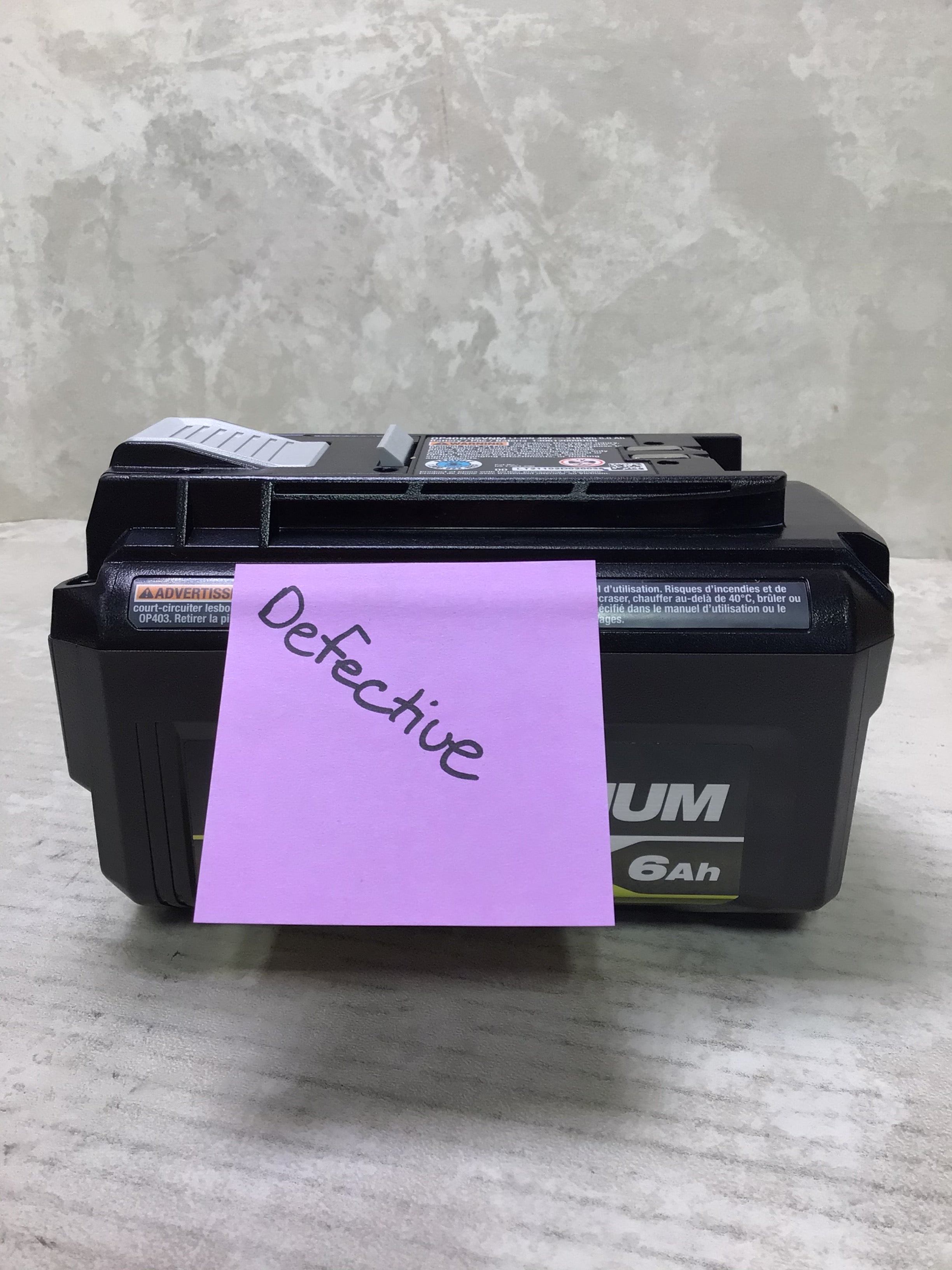 *FOR PARTS/NOT WORKING* RYOBI 40V Volt Lithium-ion 6.0 Ah High Capacity Battery (7668583596270)